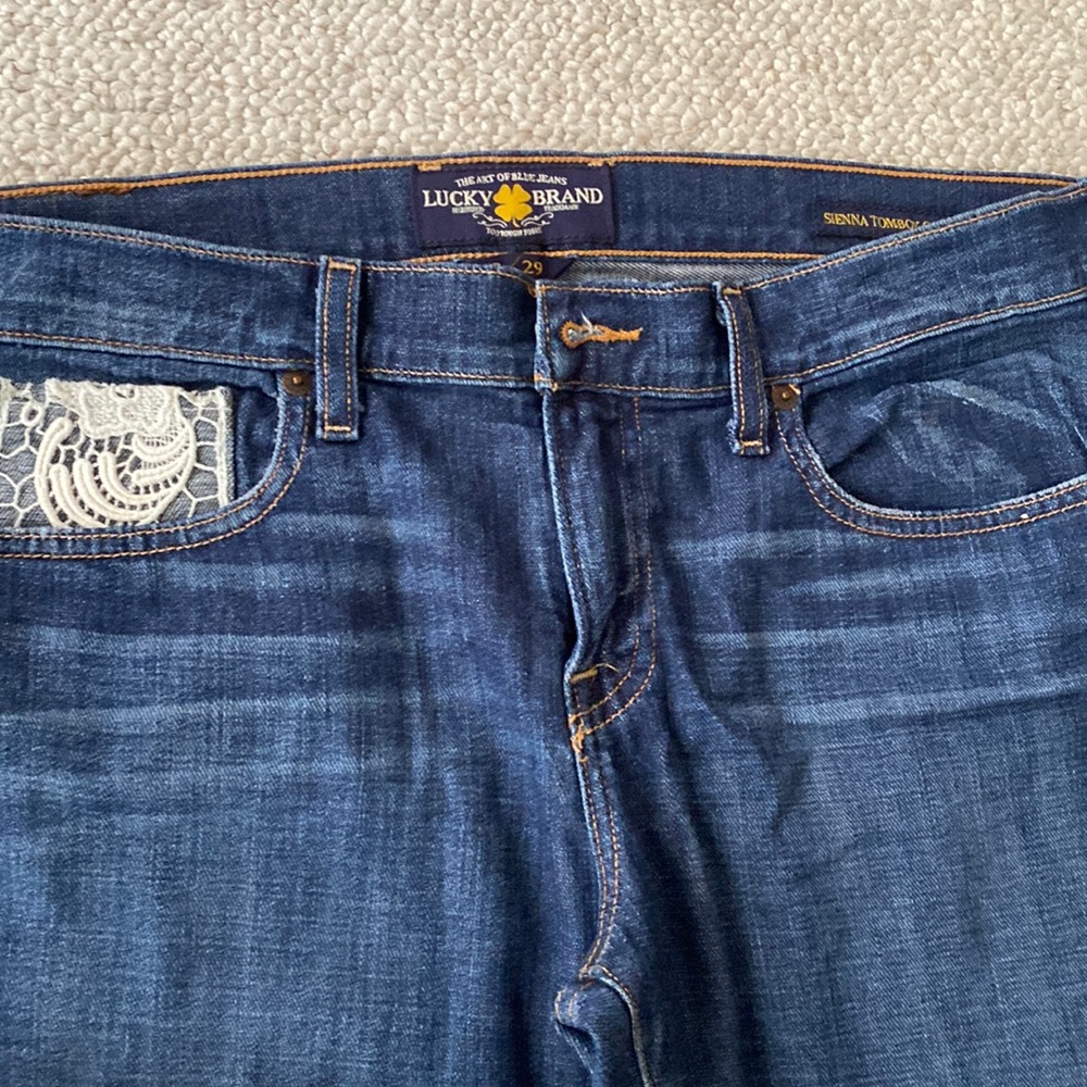 Lucky Brand Sienna Tomboy crop Jean